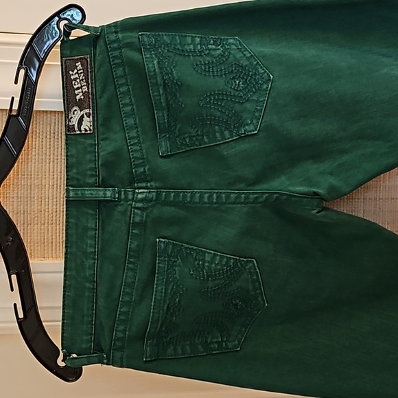 Tall, Low-Rise MEK DNM Jeans 27/34 in RARE Emerald Green ๐ - Picture 4 of 5